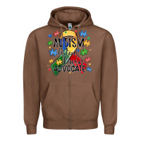 Chestnut autism listen learn advocate Zipper Hoodie - MaliasSmallBusiness