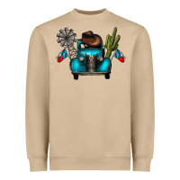 Mushroom texas truck Heavyweight Sweatshirt - CowhideDigitalArt
