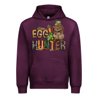 Mauve Wine Egg hunter with rabbit Easter Day Urban Hoodie - HowdyJamesFarm