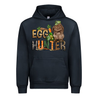 Navy Egg hunter with rabbit Easter Day Urban Hoodie - HowdyJamesFarm