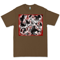 Cacao cowhide glitter tooled leather Premium Tee - RanaPortraitStore