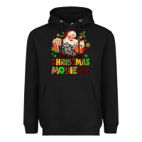 Black this is my christmas movie watching blanket Heavyweight Hoodie - MaliasSmallBusiness