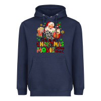Navy this is my christmas movie watching blanket Heavyweight Hoodie - MaliasSmallBusiness