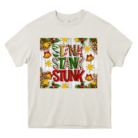 Cream Stink stank stunk Heavy Core Tee - Artiststas