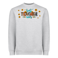 Heather Grey best teacher ever 16oz libbey glass Heavyweight Sweatshirt - HRA Design Shop