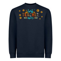 Navy best teacher ever 16oz libbey glass Heavyweight Sweatshirt - HRA Design Shop