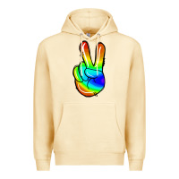 Pina Colada rainbow peace sign Premium Hoodie - Jasminsmagicworld