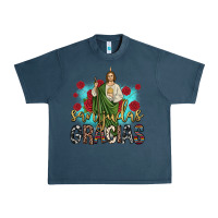 Midnight Navy san judas gracias Urban Heavy Tee - JahusDesignShop