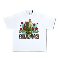 White san judas gracias Urban Heavy Tee - JahusDesignShop
