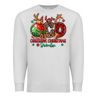 Dove Grey i have ocd obsessive christmas disorder Premium Sweatshirt - MaliasSmallBusiness