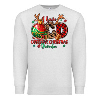 Oatmeal Heather i have ocd obsessive christmas disorder Premium Sweatshirt - MaliasSmallBusiness