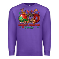 Purple i have ocd obsessive christmas disorder Premium Sweatshirt - MaliasSmallBusiness