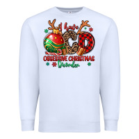 White i have ocd obsessive christmas disorder Premium Sweatshirt - MaliasSmallBusiness