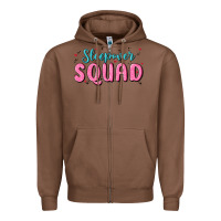 Chestnut sleepover squad Zipper Hoodie - MaliasSmallBusiness