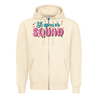 Sandshell sleepover squad Zipper Hoodie - MaliasSmallBusiness