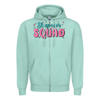 Seafoam sleepover squad Zipper Hoodie - MaliasSmallBusiness