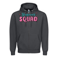 Smoke sleepover squad Zipper Hoodie - MaliasSmallBusiness