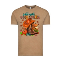 Vintage Coffee jusr a girl who loves fall  cowgirl Vintage Tee - AdoDesignShop