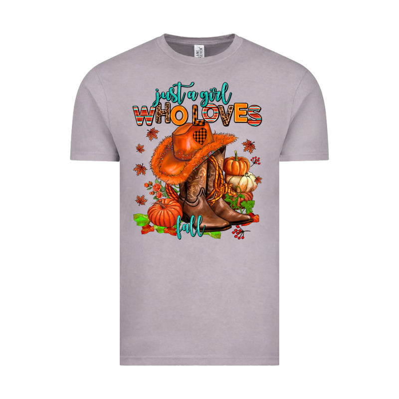 Jusr A Girl Who Loves Fall  Cowgirl Vintage Tee by AdoDesignShop | Teevron
