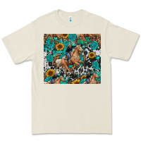 Bone cowgirl sunflower turquoise Premium Tee - RanaPortraitStore