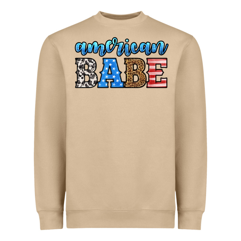 American Babe Heavyweight Sweatshirt by HRA Design Shop | Teevron