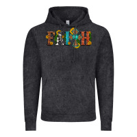 Vintage Black faith with cross and sunflower Vintage Hoodie - HRA Design Shop
