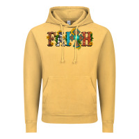 Vintage Mustard faith with cross and sunflower Vintage Hoodie - HRA Design Shop