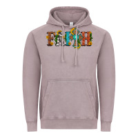Vintage Zinc faith with cross and sunflower Vintage Hoodie - HRA Design Shop