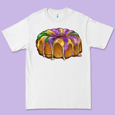 King Cake Premium Tee Designed By Barkaloodesign