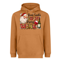 Meerkat dear santa just bring wine Heavyweight Hoodie - MaliasSmallBusiness