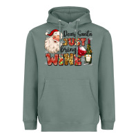 Sage dear santa just bring wine Heavyweight Hoodie - MaliasSmallBusiness