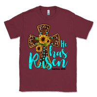 Burgundy he has risen Classic Tee - JahusDesignShop