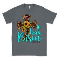 Charcoal Heather he has risen Classic Tee - JahusDesignShop