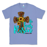 Colony Blue he has risen Classic Tee - JahusDesignShop