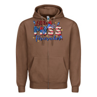 Chestnut little miss firecracker Zipper Hoodie - MaliasSmallBusiness