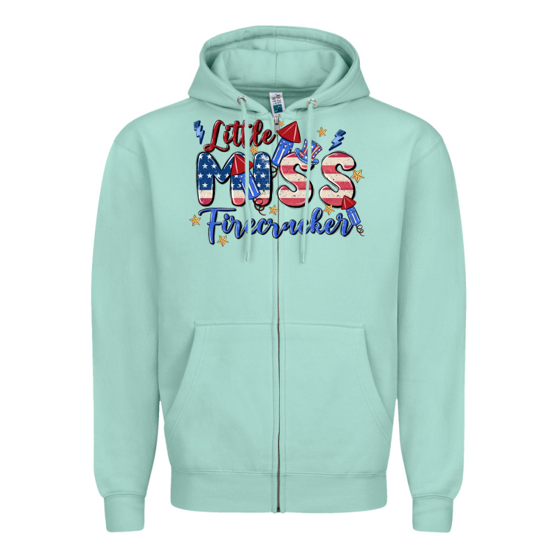 Little Miss Firecracker Zipper Hoodie by MaliasSmallBusiness | Teevron
