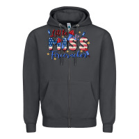 Smoke little miss firecracker Zipper Hoodie - MaliasSmallBusiness
