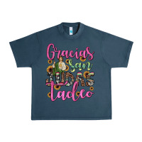 Midnight Navy gracias san judas tadeo Urban Heavy Tee - JahusDesignShop