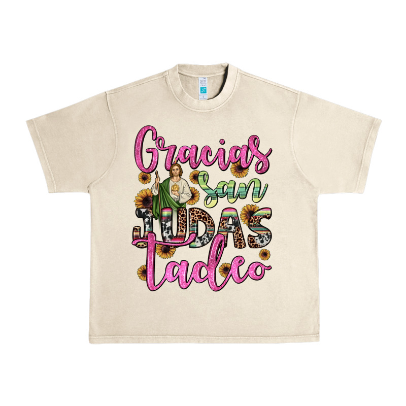 Gracias San Judas Tadeo Urban Heavy Tee by JahusDesignShop | Teevron