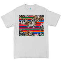 Dove Grey cowhide leopard serape Premium Tee - RanaPortraitStore