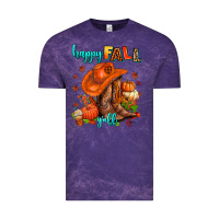 Cloud Purple happy fall y'all  cowgirl Vintage Tee - AdoDesignShop