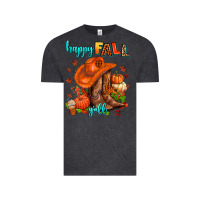 Vintage Black happy fall y'all  cowgirl Vintage Tee - AdoDesignShop