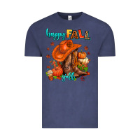 Vintage Denim happy fall y'all  cowgirl Vintage Tee - AdoDesignShop