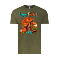 Vintage Olive happy fall y'all  cowgirl Vintage Tee - AdoDesignShop