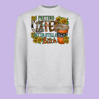 Coffee Heavyweight Sweatshirt Designed By Racoondesign