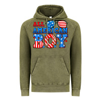 Vintage Olive All American boy Vintage Hoodie - Neo Western