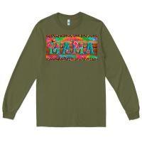 Army Green mama tie dye license plate template Long Sleeve Tee - Artiststas