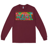 Burgundy mama tie dye license plate template Long Sleeve Tee - Artiststas