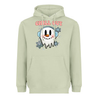 Matcha chill out christmas snowman Heavyweight Hoodie - MaliasSmallBusiness
