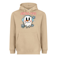 Mushroom chill out christmas snowman Heavyweight Hoodie - MaliasSmallBusiness